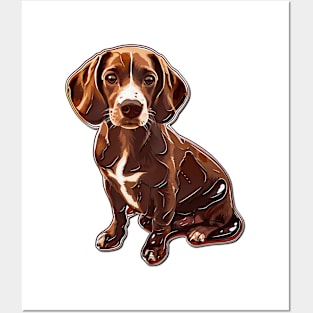 Valentine Beagle Shaped Chocolate Posters and Art